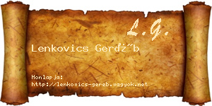 Lenkovics Geréb névjegykártya
